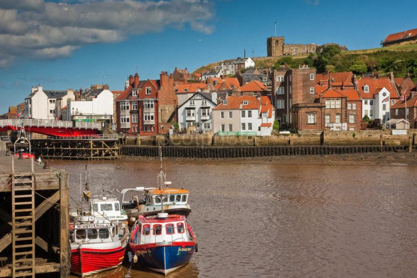 Whitby Harbour And Church