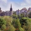 Spring View From Princes St Garden To The Mound And Ramsey Terrace