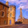 An Unusual View Of St Andrews Cathedral As Seen From One Of The Town S Picturesque Streets Fife