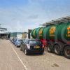 Vehicles Await Boarding On Finlaggan At Kennycraig