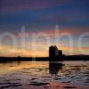 I5D8679 Portrait Format Sunset Over Lochranza Castle ARRAN