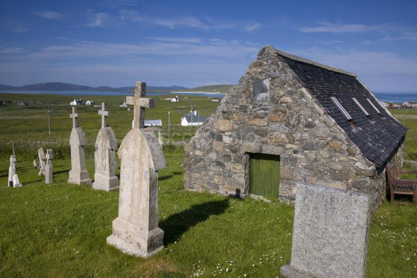 I5D0143 Cille Bharra Medieval Burialground Nr Eoligarry Isle Of Barra