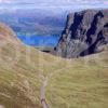 Applecross Pass From Summit Towards Loch Kishorn North West Highlands