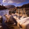Rugged Scenery In Glen Etive As Seen From River Etive Argyll