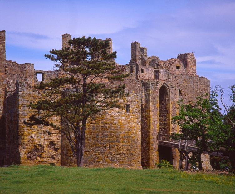 Close Up Study Of Dirleton Castle Dirleton East Lothian