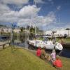 I5D0385 Great Shot Ardrishaig Basin With Yacht June 2011