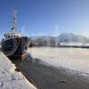 Winter In Corpach Basin Towards Ben Nevis