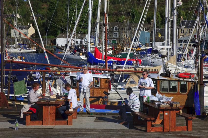 Enjoying The Moment In Tarbert Harbour Loch Fyne