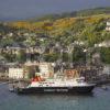 Portrait Of Finlaggan In Oban Bay 22nd May 2011