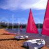 Red Sails On Shore Of Loch Morlich