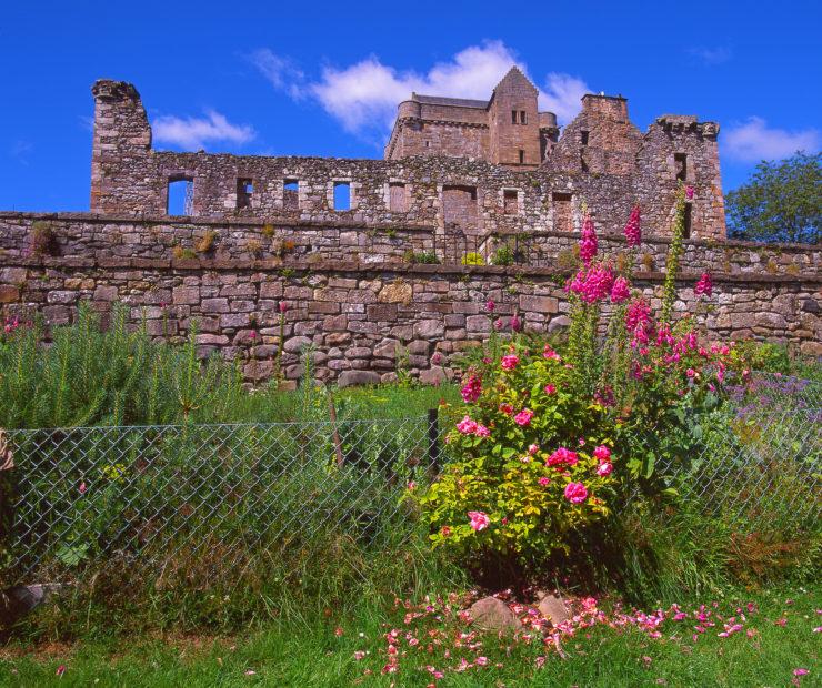 A Beautiful Summer Scene Of Castle Campbell Situated In Picturesque Dollar Glen Clackmannanshire