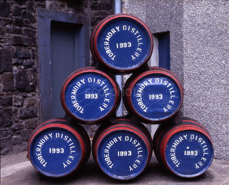 Tobermory Distillery Barrels