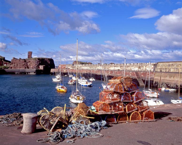 Dunbar Harbour And Castle East Lothian