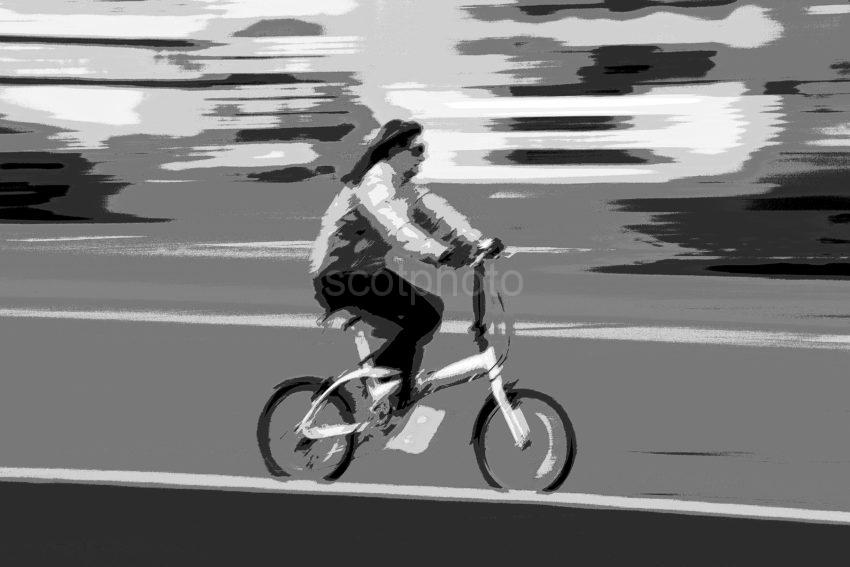 Girl Cyclist Blackpool