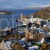 North Side Oban Bay From Tower In Winter