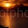 Sunset Over Cam Loch NrElphin Towards Ben Suilven Sutherland