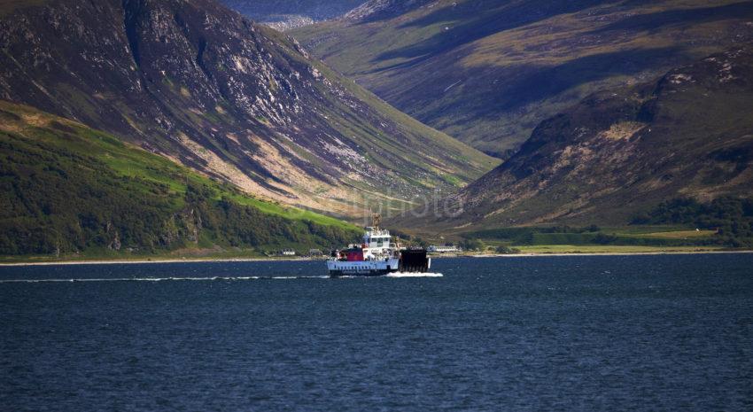 Arran To Skipness Ferry With Arran Hills In View