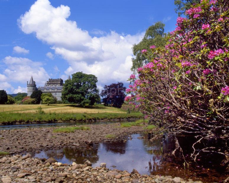 Springtime View Of Inveraray Castle From The River Inveraray Argyll