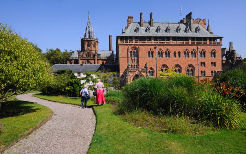 Tourists Admire Mount Stewart House From Gardens Bute