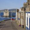 Main Street Castlebay With Kisimul Castle Barra