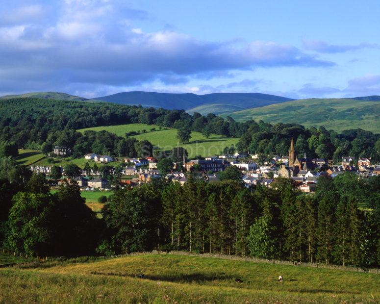 View Towards Borders Town Of Moffat