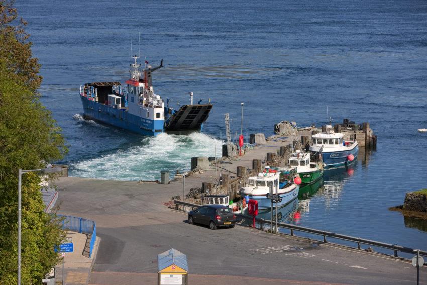 The Pier Port Askaig With Jura Ferry