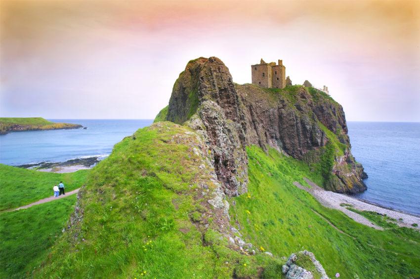 Dunnottar Castle From Cliffs To West