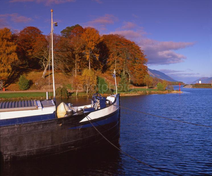 Autumn Scene At The South End Of Loch Lochy Near Gairlochy Locks Gairlochy Lochaber West Highlands