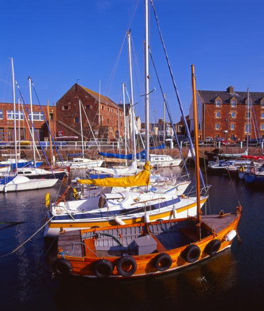 A Busy Scene In North Berwick Harbour East Lothian