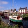 Yacht On Crinan Canal In Ardrishaig