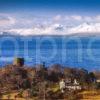 Winter From Dunollie Castle Near Oban Argyll