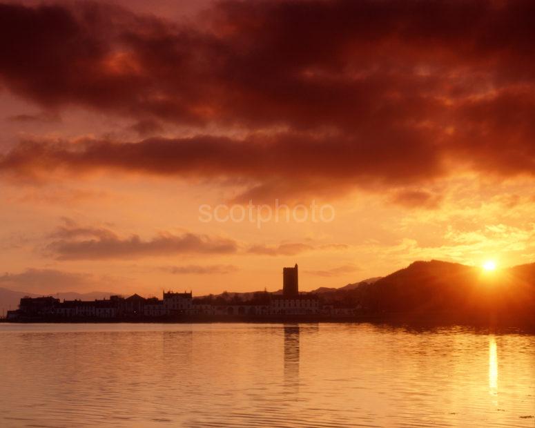 Sunset Over Invereray And Loch Fyne Argyll