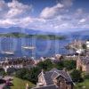 View Across Oban Bay Towards Mull From Macaigs Tower