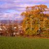 Autumn Scene Looking Towards The Ochil Hills And The Wallace Monument As Seen From The South East Stirling Stirlingshire