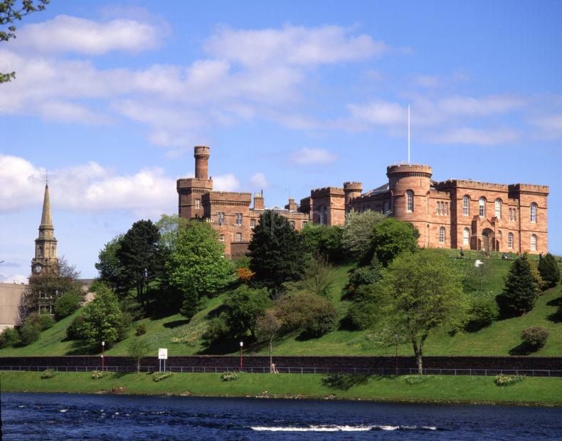 Inverness Castle From Across The River Ness Inverness