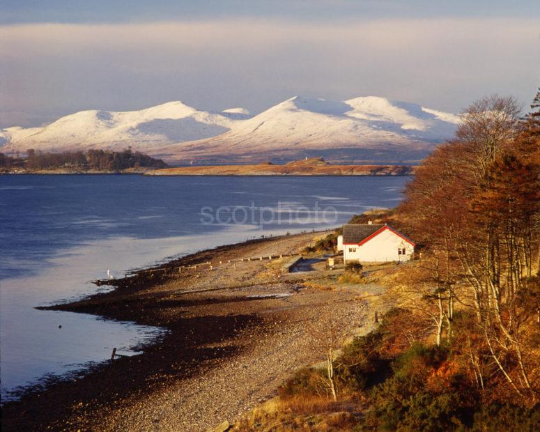 Winter View Towards Hills Of Mull From Connel