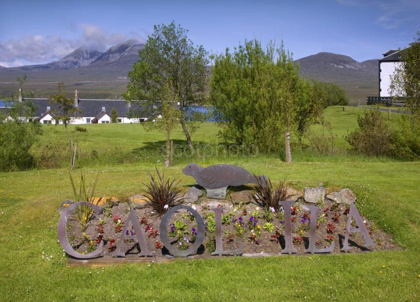 Coalila Distillery Garden And Paps Of Jura