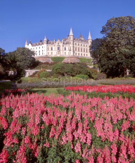 Dunrobin Castle From Beautiful Gardens