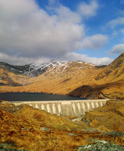 The Hydro Electric Dam On The Slopes Of Ben Cruachan