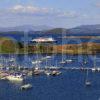 MV Isle Of Mull Passes North End Of Kerrera 2012 Panoramic Cropped