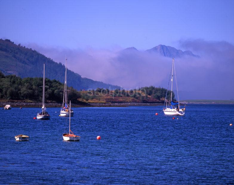 Morning Mist Over Loch Leven And Morvern Hills