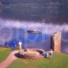 Beautiful Summer Scene Amongst The Ruins Of Urquhart Castle Loch Ness Highlands