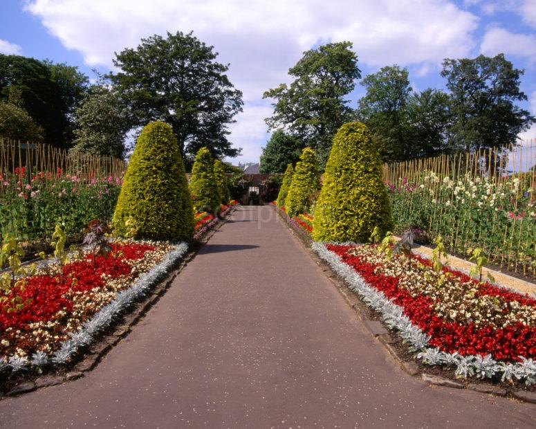 Walled Gardens In Bellahouston Park SW Side Of Glasgow Strathclyde