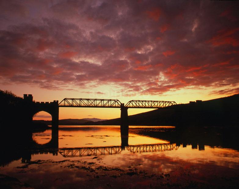 Sunset Over The Creagan Bridge Argyll