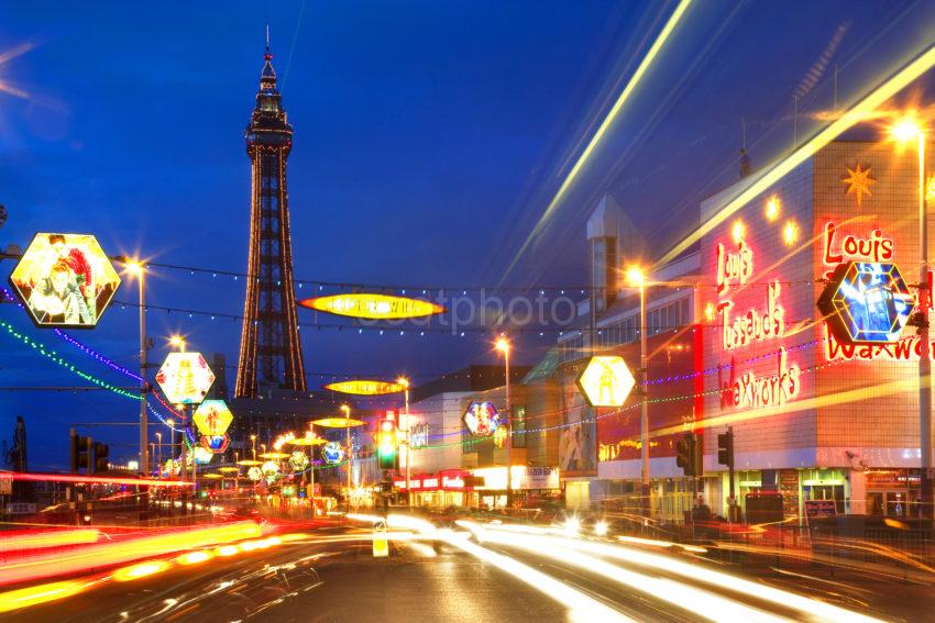 Blackpool Illuminations With Tower Great Shot