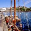 Busy Scene In Portree Harbour Island Of Skye