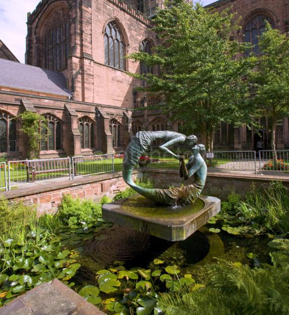 Chester Cathedral From Cloisters