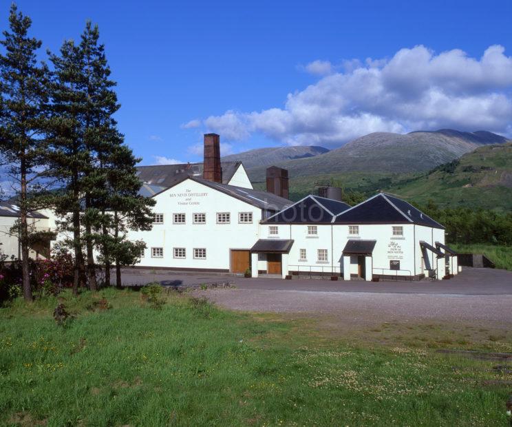 Ben Nevis Distillery With Ben Nevis In View