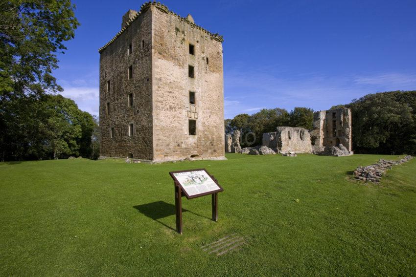 I5D0024 Spynie Palace From The South West Moray