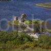 Y3Q0013 Eilean Donan Castle Close In From Hillside Loch Duich